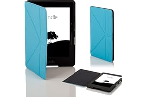 Forefront Cases Etui do Kindle Voyage - Składane Kindle Voyage Etui z Podstawką, Konstrukcja Origami - Niebieski Niebo - Smukłe i Lekkie, Automatycznie Budzi/Spać, Ochronne Amazon Kindle Voyage Etui, Okładka