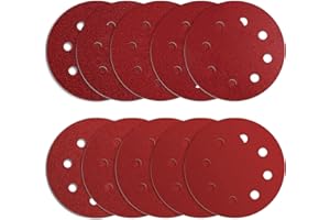 ZHJAN 20 piezas disco de lija 180mm / 7inch / 8 Juegos de papel de arena de agujero 2 * 40/60 / 80/100 / 120/150 / 180/230 / 240/400 discos de lija para lijadora de pared