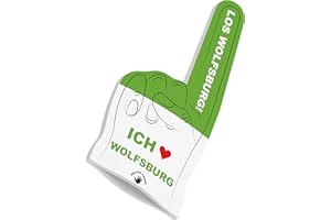 ‎HIGH FIVE FINGERS HIGH FIVE FINGERS My City Fahne Flagge Schaumstoff Hand für Fussball, Handball, Leichtathletik | Fanartikel für Spiele, Stadion und Events | One Size | 40 x 20 x 2,5 cm