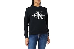 Calvin Klein Jeans Mujer Sudadera Core Monologo sin Capucha