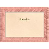 Natalini Marquetry Photo Frame Made in Italy, Tulipwood, Rose, 5"X 7"