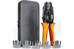 Zestaw szczypiec do zaciskania BAURIX® końcówki kablowe, rurki termokurczliwe, wymienne szczęki, szczypce do końcówek kablowych