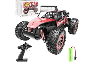 BEZGAR TB201 Remote Control Cars - 1:20 Scale RC Car, 2WD 20KM/H All-Terrains Toy Off Road Vehicle Truck with Rechargeable Battery for Boys Kids Girls