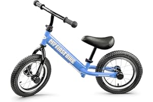 Crystals 12" Kids Balance Bike – Lightweight No Pedal Training Bicycle for 2-6 Year Old Boys & Girls – Adjustable Seat & Handlebar – Toddler Walking & Running Bike – EVA Tyres