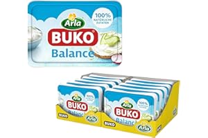 Arla Buko Balance Frischkäse | 10x 200g | 100% natürliche Zutaten| Ohne Konservierungsstoffe, Verdickungsmittel und Geschmacksverstärker