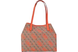 Guess Vikky Tote, Torba Kobieta, Mleko Logo/Pomarańczowy, Unikalny, Logo mleka/pomarańczowy