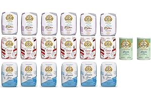 ANTIMO CAPUTO Farina Molino Caputo Nuvola Classica Cuoco Paquet de test farine de blé tendre, farine à pizza (18 x 1 kg) + 2 levures Lievito Caputo 100 g