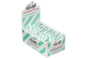 Fisherman's Friend Menta, Caramelo Comprimido Sin Azúcar - 12 unidades de 25 gr. (Total 300 gr.)