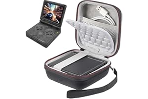 CBDYWVR Funda de Transporte rígida para Anbernic RG35XXSP/RG35XXSP Flip/RG34XXSP/Gameboy Advance SP Retro Consola de Juegos portátil, Caja de Almacenamiento de Viaje para RG35XXSP con Bolsa de Malla