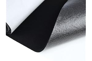 tukan-tex Filz Selbstklebend Soft Filzstoff Meterware 3,0mm Stark (Schwarz, 100x150cm)