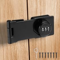 MeBantoo 90 Degree Keyless Cabinet Lock (2 Pack) - Zinc Alloy Combination Hasp Lock For Drawers, File Cabinets, Lockers - View #10