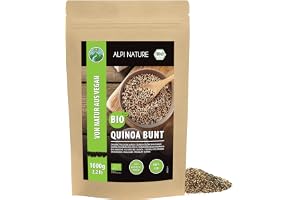 Ekologisk quinoa färgstark, färgstark quinoa ekologisk, trefärgad quinoa från certifierat ekologiskt jordbruk, glutenfri, laktosfri, laboratorietestad, vegan, 100% naturlig utan tillsatser (1 KG)