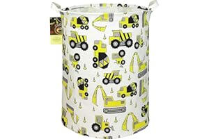 HUNRUNG Hamper, grand tissu en toile de tissu léger de rangement pour jouets, organisateur de vêtements sales Collapsible imperméable pour dormeurs universitaires(ingénierie ronde)