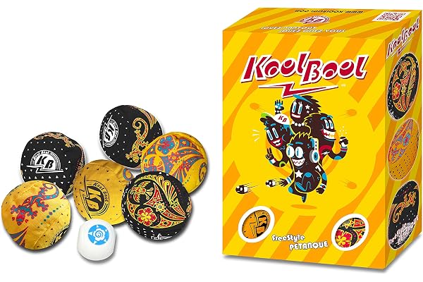 KoolBool Jaune, Freestyle Petanque avec des Boules Molles - Spot Games