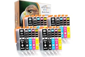 STARLET24 20 kartridży do drukarki, zamiennik do Canon PGI-550 CLI-551 do PIXMA iP-7200 iP-7250 MX-925 iP-8750 iX-6850 MG-5450 MG-5550 MG-5655 MG-6350 MG-644 50 MG-6650 MG-7100 MG-7150 MG-7550 MX-725