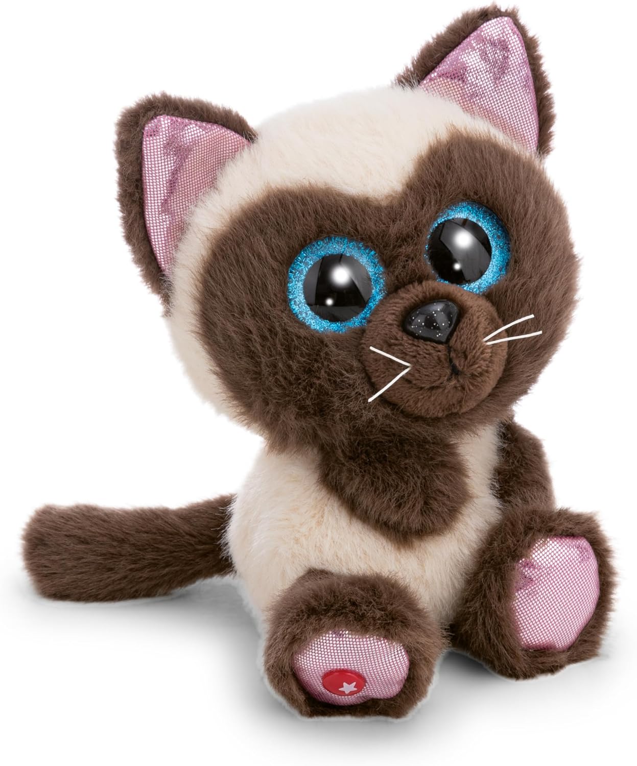 NICI GLUBSCHIS Peluche Gato siamés Selma, 15 cm, Beige, Animal de Peluche Suave para abrazar y Jugar, para niños y Adultos, Idea de Regalo - 63024