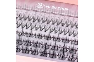 Mlen Diary Cluster Lashes mieszane 3 typy pojedynczych rzęs, 56 szt. kamelii Lash Bottom Lashes CLusters dla kobiet, przedłużenie rzęs z klejem