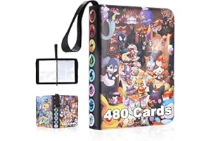 HYSINSE Album kolekcjonerski na karty do gry, teczka kolekcjonerska na karty, duża pojemność, wodoszczelny uchwyt na karty, kompatybilny z Pokemon organizer na karty dla dzieci, przenośny