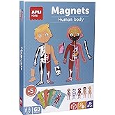 APLI 18531 - Jeu de Magnets sur Le Corps Humain - Jeu magnétique éducatif pour Apprendre Les Parties du Corps Humain.