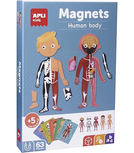 APLI Kids 19263 Jeu Éducatif Magnétique ABC Lettres - Tableau Magnétique Avec Crayon Pour Apprendre à Écrire