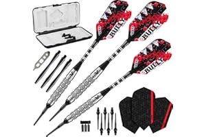 Viper Bully 80% Tungsten Soft Tip Darts with Storage/Travel Case, 18 Grams
