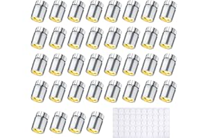 Joycabin 30 Stück Mini LED Lichter für Puppenhäuser, Mini-Lichter zum Selbermachen, mini Lichter zum Basteln, Miniatur Lichter für Vitrinen, Spielzeug Bausteine (Warmweiß)