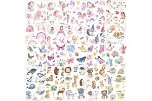 200+ glittertatueringar barnset, tatuering barn flickor barntatueringar hudvänliga, enhörning sjöjungfru fjäril djurtatuering
