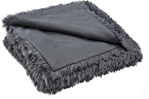 CelinaTex Shetland, biancheria da letto, 220 x 240 cm, 3 pezzi, in pile polare, colore: grigio