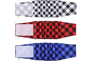 Avont 3 sztuki pieluszek dla psów, wielokrotnego użytku, opaska na brzuch dla psa na nietrzymanie moczu, zmywalne i przyjazne dla środowiska, dla psów