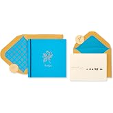 Papyrus Zarflı, &Ccedil;i&ccedil;ek ve Kelebek M&uuml;cevherli Teşekk&uuml;r Kartları (2 Adet)