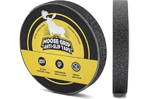 Safestep Moose Grip Anti-Rutsch-Band - 15m x 2,5cm Schwarz | Easy-Clean, High-Traction Anti-Rutsch-Band für Treppen, Böden & Rampen | Langlebig, PVC-frei, UV-beständig Sicherheit Grip