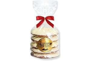 ‎LEBKUCHENWELT Nürnberger Elisen-Lebkuchen Weiße Schokolade - 5 Stück - (1x400g) - Feinste Elisenlebkuchen - das Original aus Nürnberg LEBKUCHEN WELT