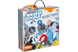 LISCIANIGIOCHI Lisciani Woozle Goozle - Magnetyzm - Zestaw eksperymentów dla dzieci od 8 lat - edukacyjna gra naukowa z 50 zabawnymi eksperymentami magnetycznymi i akcesoriami