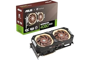 ASUS GeForce RTX 4080 SUPER 16GB GDDR6X Noctua OC Edition Gaming Graphics Card (Nvidia RTX4080 SUPER DLSS 3, PCIe 4.0, 2X HDMI 2.1, 3X DisplayPort 1.4a, RTX4080S-O16G-NOCTUA)