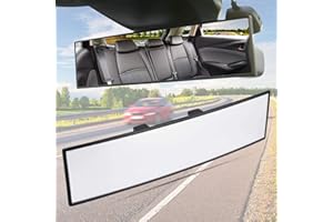 ‎JOYTUTUS JOYTUTUS Auto Rückspiegel, Universal Auto Panorama Rückspiegel, Blendschutz Auto Innenspiegel zum Aufstecken, Weitwinkel Spiegel für Autos, SUVs, Lkw, Pkw, Transparent(300 x 78 mm)