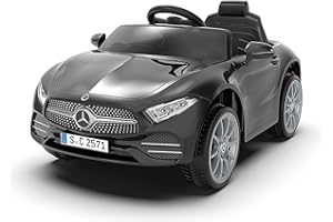 Oryxearth Kinder Elektroauto, mit 2,4G Fernbedienung, Scheinwerfer, Musik und Bluetooth-Funktionen, 3-Gang Kinderauto Elektrisch, 2-5km/h, Elektroauto für Kinder ab 3 Jahren, Akku: 6V, 4,5Ah (Schwarz)