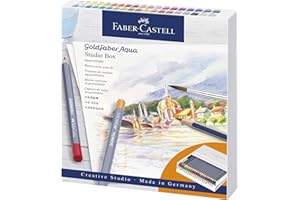 Faber-Castell Creative Studio Goldfaber Aqua Watercolour Pencil, Multicoloured, Single Pencil, For Art, Craft, Drawing, Sketching, Home, School, University, Colouring