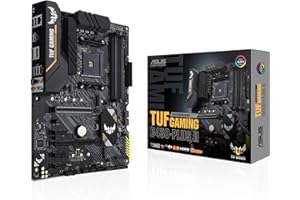 ASUS TUF Gaming B450-PLUS II AMD AM4 (Ryzen 5000, 3rd Gen Ryzen ATX Gaming Motherboard (DDR4 4400(O.C.), HDMI 2.0b, USB 3.2 Gen 2 Type-C, BIOS Flashback, 256Mb BIOS Flash ROM, AI Noise Cancelling Mic