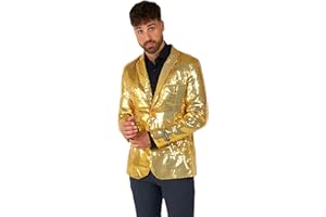 Suitmeister Party-Blazer für Herren - Weihnachten, Silvesterparty - Glänzende Pailletten-Anzugjacke