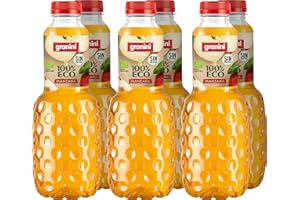 Zumo de Manzana ecológico Sin aditivos ni azúcares añadidos 100% Fruta Ecológica Pack 6 x 1L Granini 100% ECO