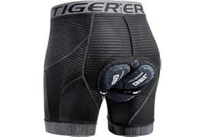 X-TIGER Hombres Ropa Interior de Bicicleta con 5D Gel Acolchado MTB Boxer Ciclismo Pantalones Cortos