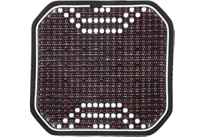 FELTECHELECTR Summer Car Seat Cool Pad Wooden Beaded Cushion Ventilated Non-Slip Massage Seat Cover Universal Fit 17X17 Inch