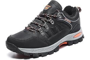 Littleplum Herren Winterschuhe Warm Gefüttert Outdoor Camping Wanderschuhe Herren Wasserdicht Trekkingschuhe