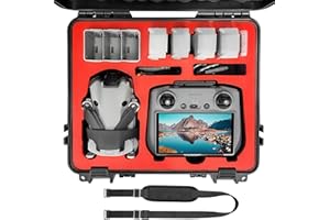 FPVtosky Twarde etui Mini 4 Pro do DJI Mini 4 Pro/Mini 3 pro, wodoodporne etui do Mavic mini 4 pro z kontrolerem DJI RC/DJI RC 2, etui podróżne do DJI Mini 4 Pro/Mini 3 Pro akcesoria