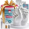Chuckle - Holding Hand Casting Kit Couples, Hand Mold Kit with Sculpture Base & Paints, Couples Gifts for Him and Gifts for Her, Wedding, Anniversary, Gift for Wife Husband Girlfriend Boyfriend