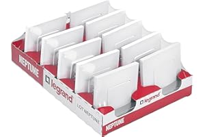 LEGRAND - Interrupteur ou Va-et-vient Neptune 10A - Commande d'Éclairage Monobloc - Prêt à Installer - Blanc - Lot de 10
