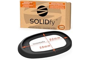 SOLIDfy® - Junta de antena de techo con GPS para Opel Astra G/H, Signum, Vectra C, Zafira A/B | Tamaño 97 x 66 mm (dimensiones interiores: 90 x 59 mm) | Montaje sin desmontar la antena del coche