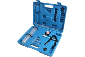 LLCTOOLS Pompa a vuoto per auto Slpro® per spurgo e ventilazione freni, intervallo di indicazione della pressione da +0 a +4 bar.