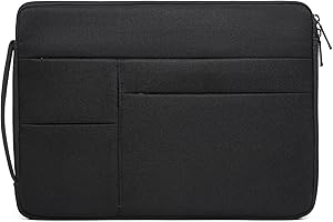 ‎HYZUO HYZUO 14-15 Zoll Laptop Hülle Tasche für MacBook Air 15 M4 M3 M2, MacBook Pro 15, 15" Surface Laptop, XPS 14/15 Plus, Schutzhülle für 14" HP Dell Lenovo ThinkPad Asus Acer, Klassisch Schwarz