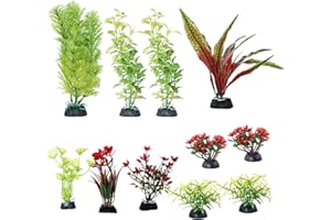 FENGQQKJ Aquarium Deko Aquarium Zubehör Aquariums Pflanzen Künstlich Wasserpflanzen Aquariums Miniteich Plastikpflanzen Fisch Tank Schildkröte Aquarien Dekorationen für Aquarien 11 Stück